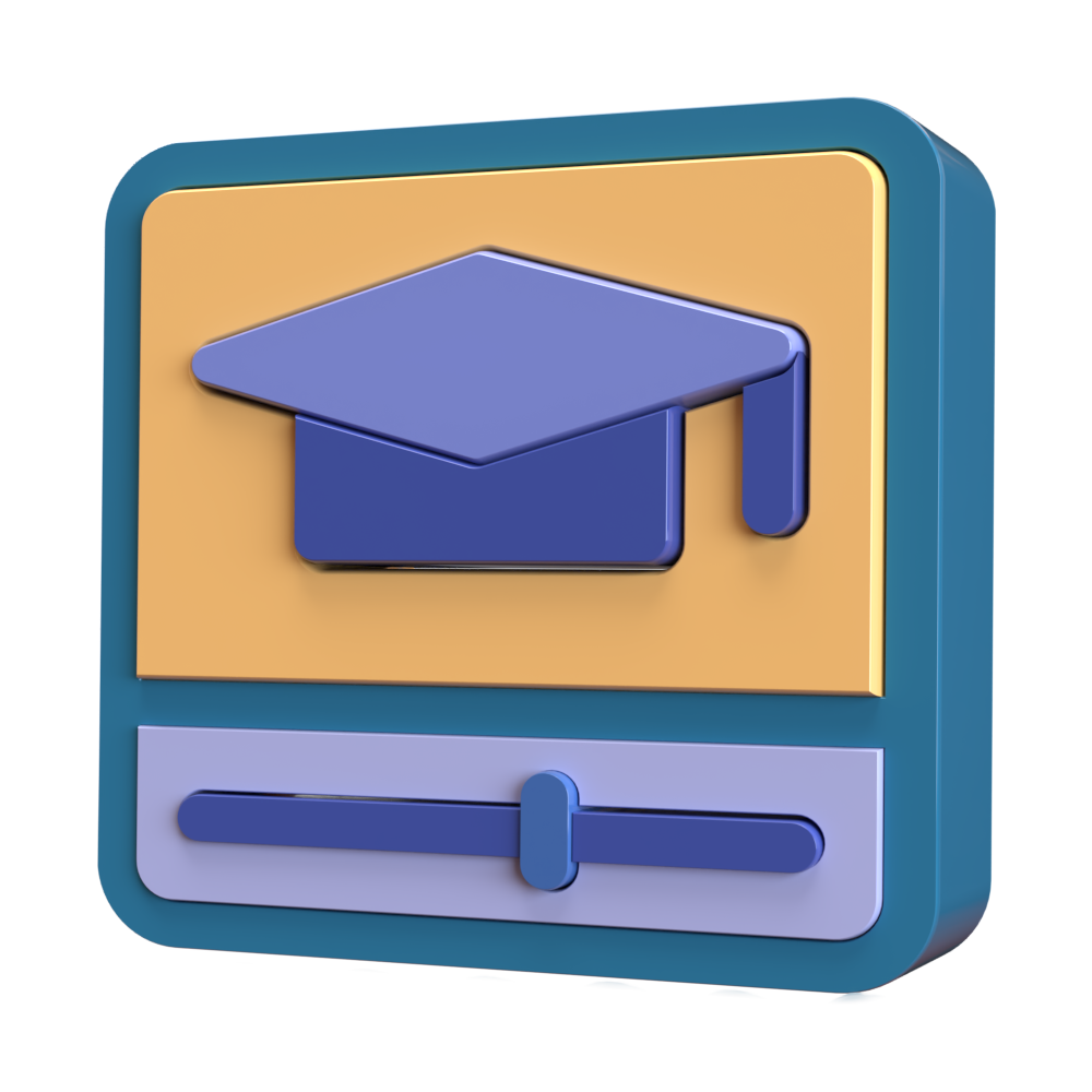 eLearning Degree Hat Graphic